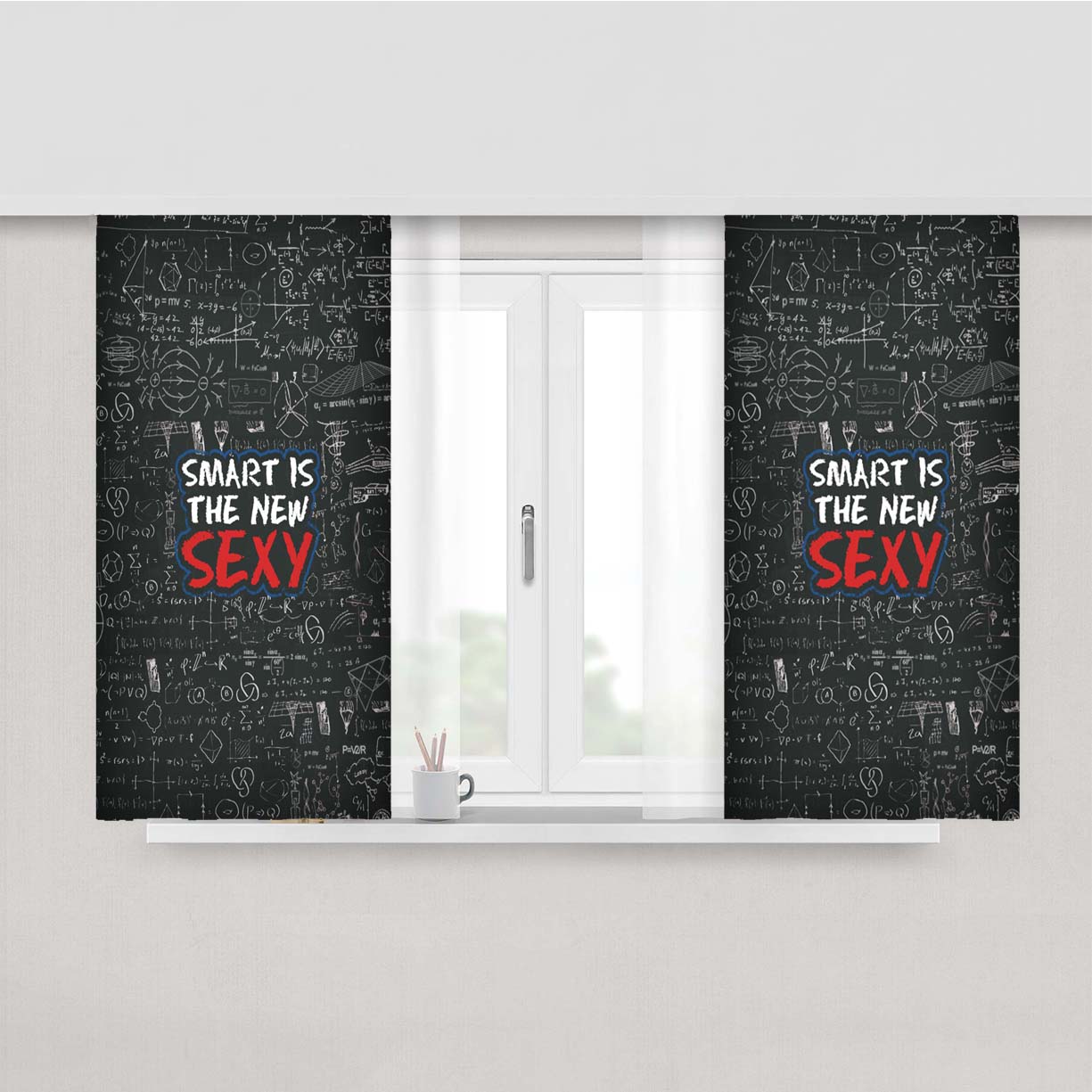 Smart Is The New Sexy The Big Bang Theory Peach Skin Window Curtains