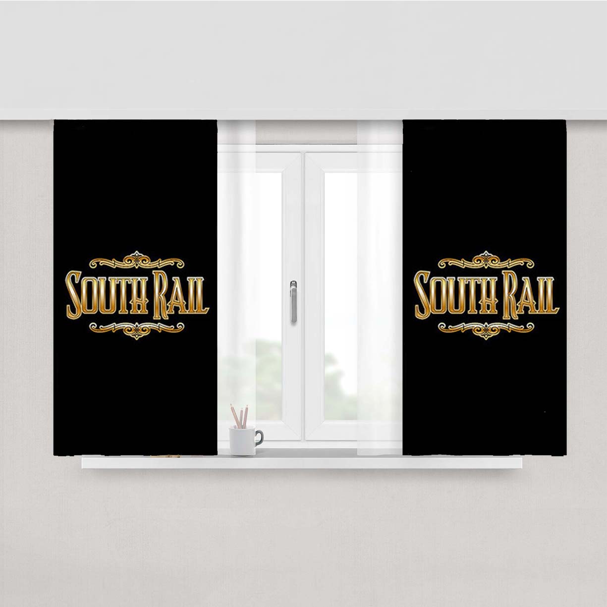 South Rail Peach Skin Window Curtains