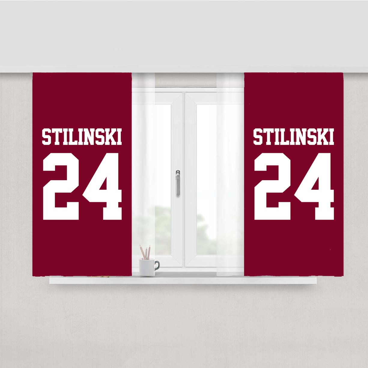 Stiles Stilinski Peach Skin Window Curtains