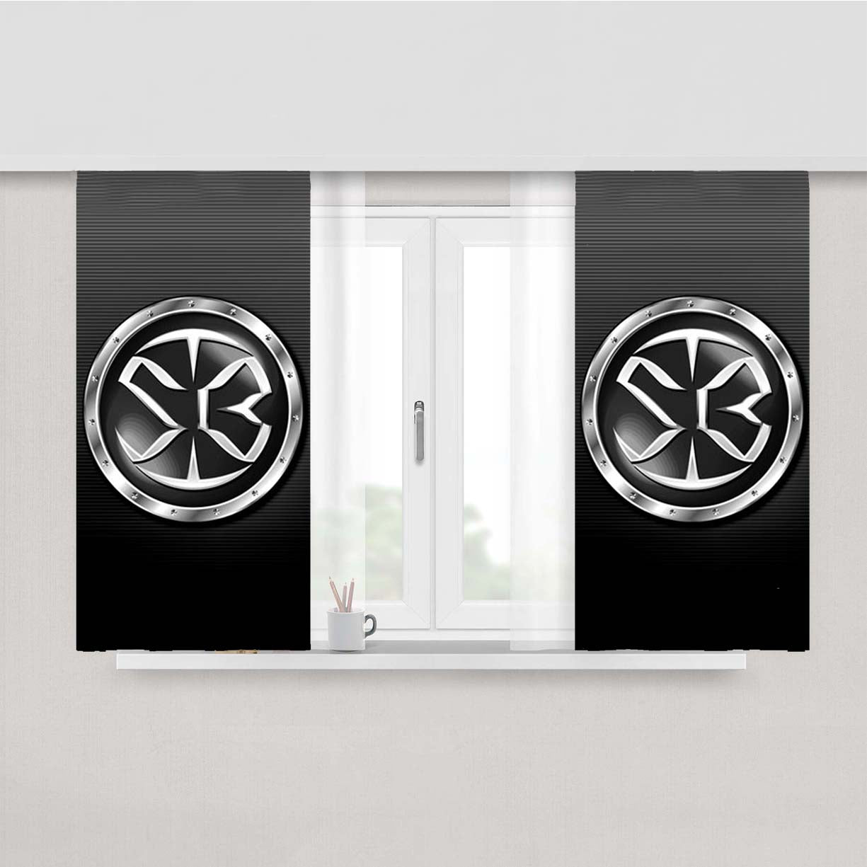 Streetball Peach Skin Window Curtains