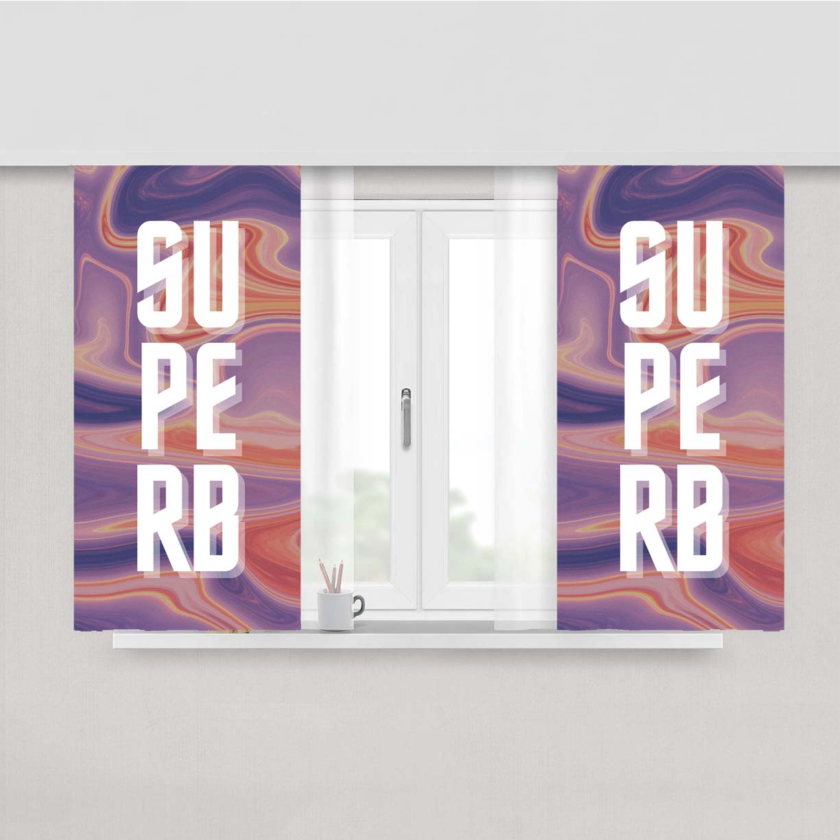 Superb Peach Skin Window Curtains