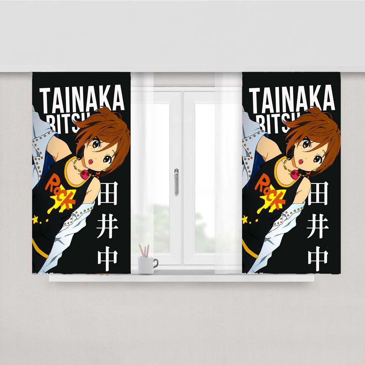 Tainaka Ritsu K-On! Peach Skin Window Curtains