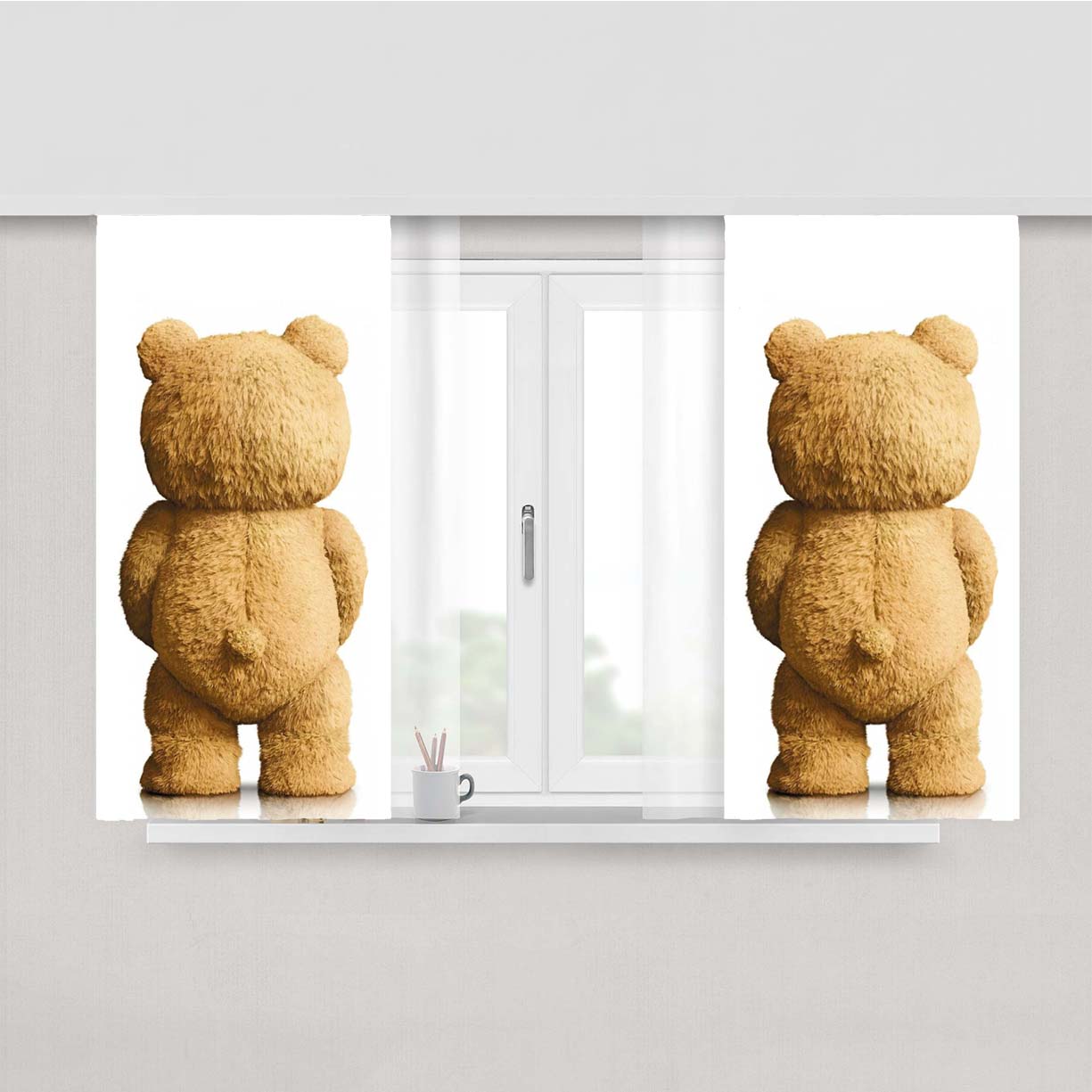 Ted Archives Vip Fan Auctions Movie Peach Skin Window Curtains