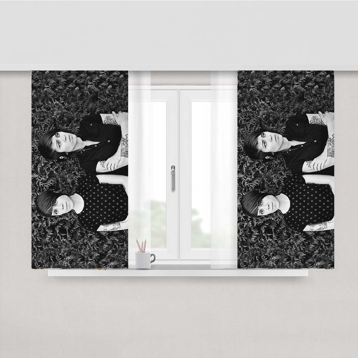Tegan And Sara Duo Peach Skin Window Curtains