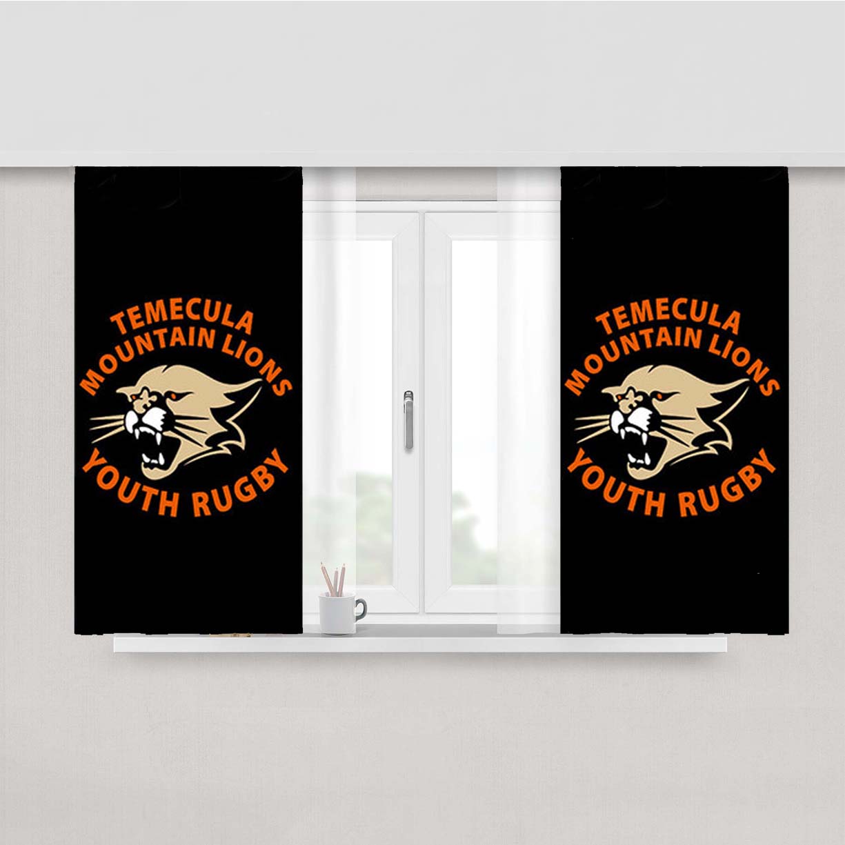 Temecula Youth Rugby Peach Skin Window Curtains
