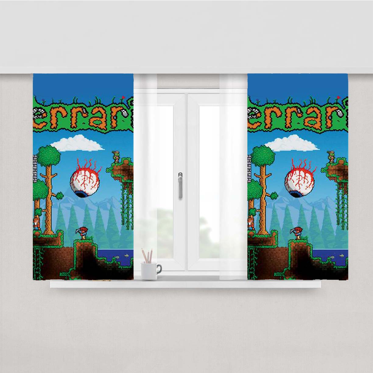 Terraria Peach Skin Window Curtains