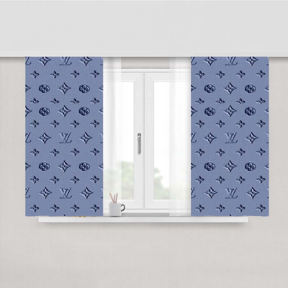 Texture Bag Luois Vuitton Peach Skin Window Curtains