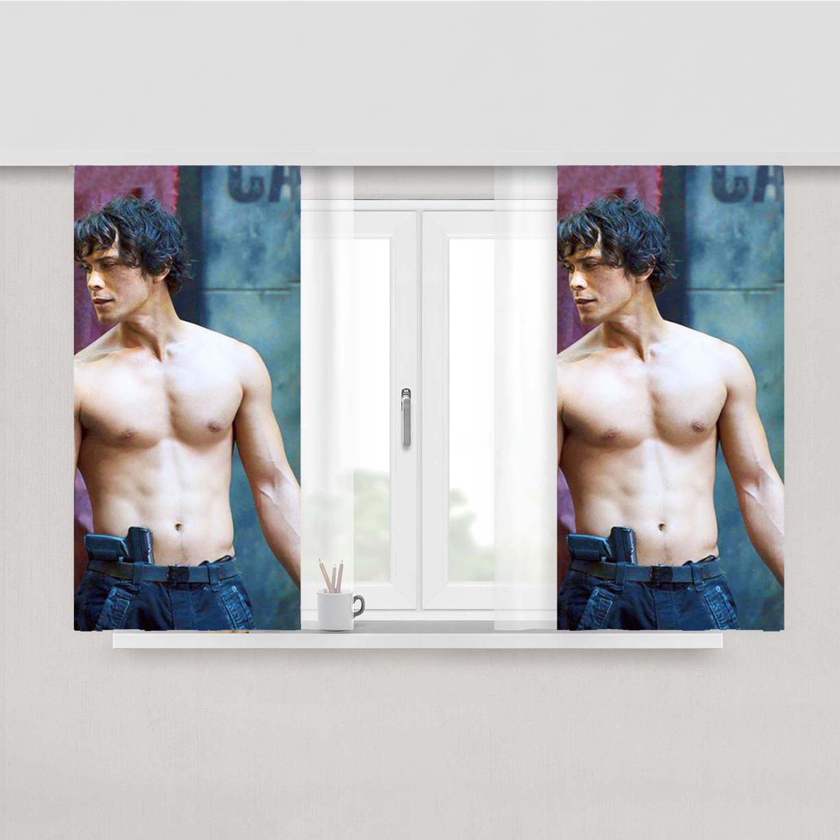 The 100 Bellamy Blake Peach Skin Window Curtains