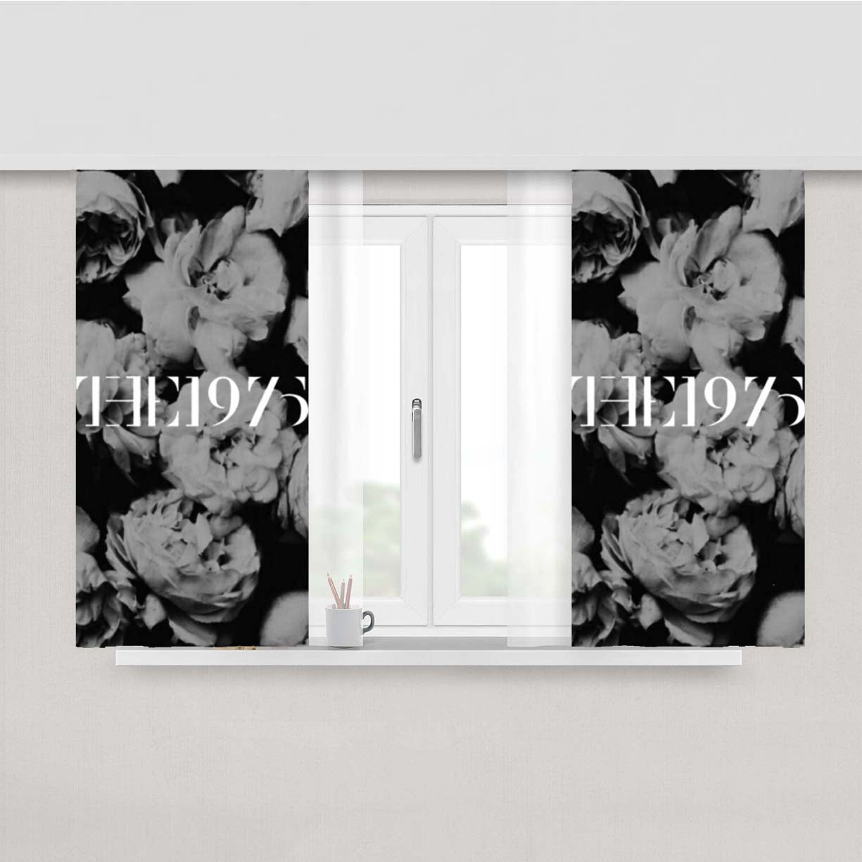 The 1975 Rose Peach Skin Window Curtains