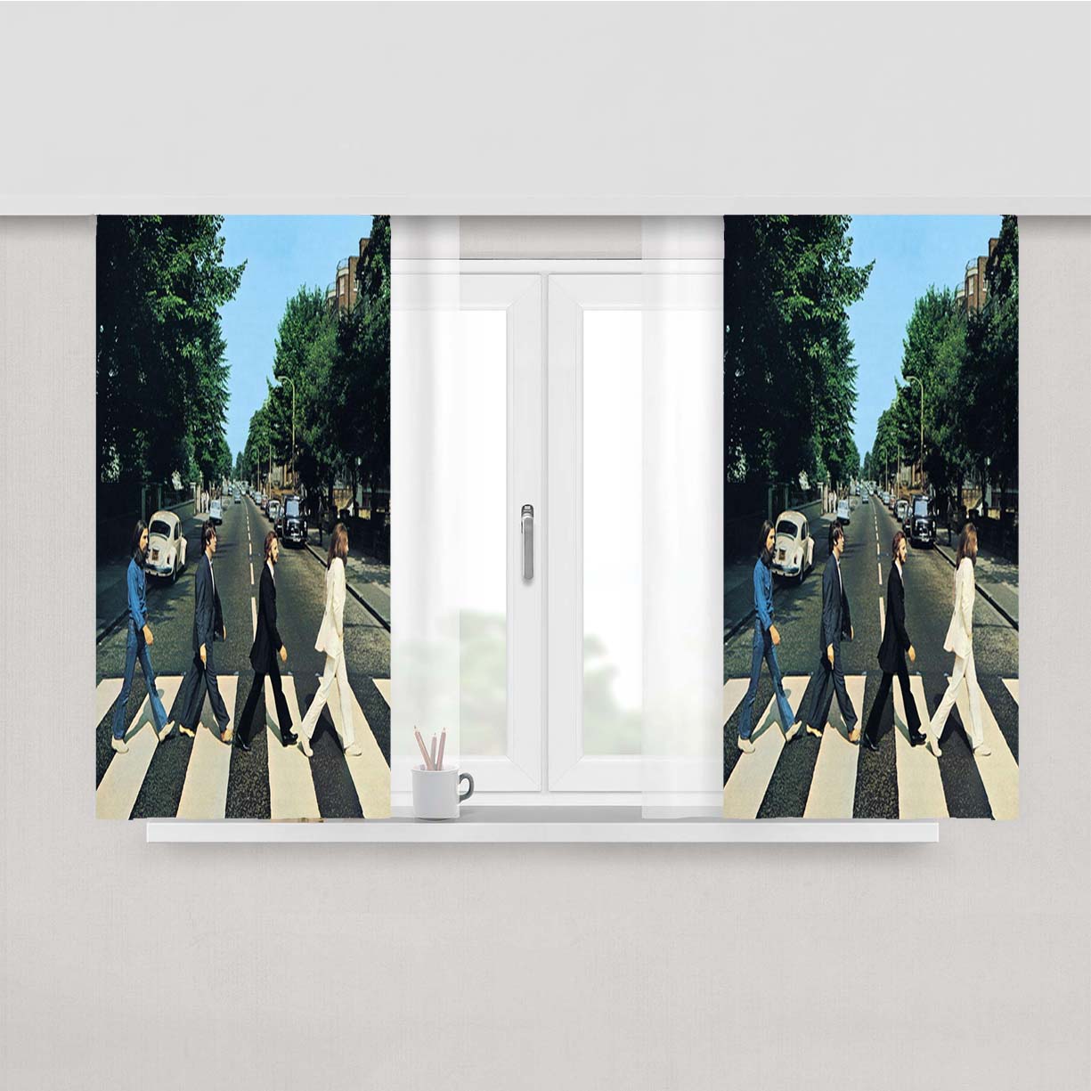 The Abbey Road Peach Skin Window Curtains