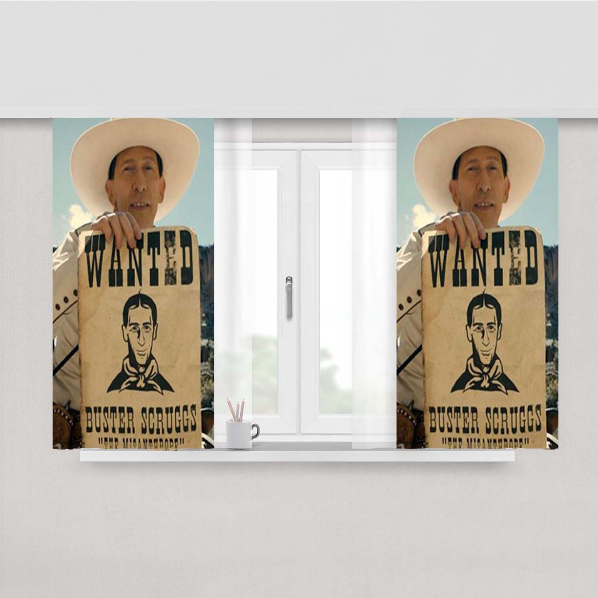 The Ballad Of Buster Scruggs Peach Skin Window Curtains