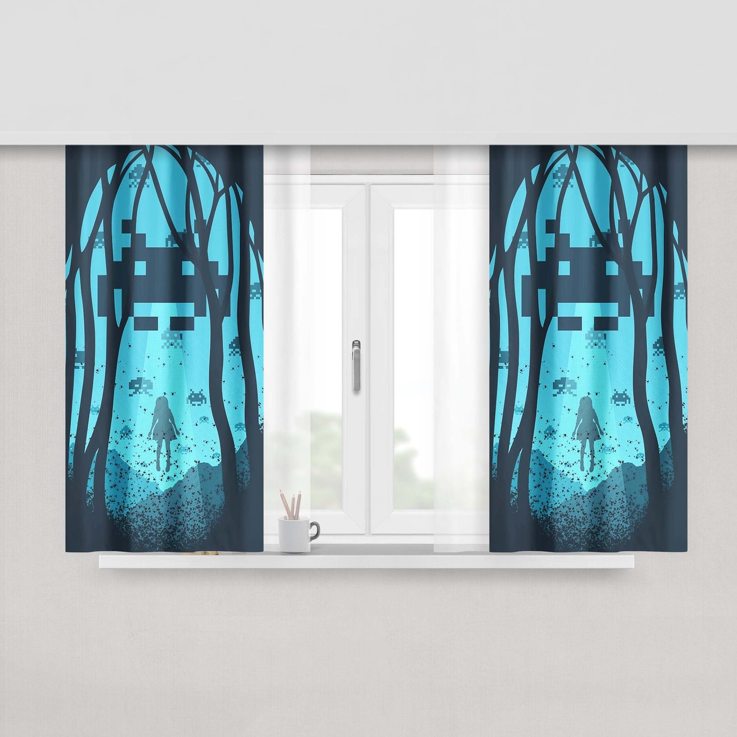 500 Days Of Summer Wow Fabric Window Curtains