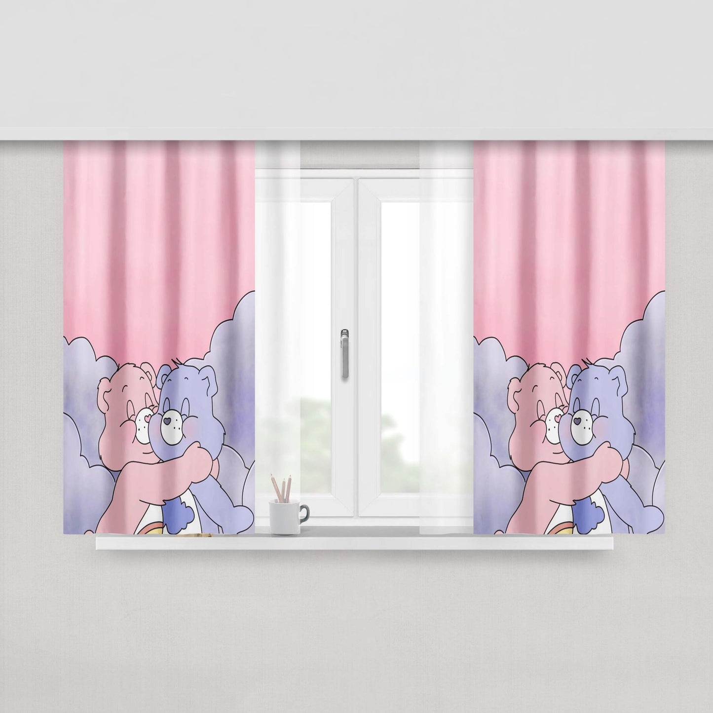 1940S Montage Of World War Ii Headlines Statue Of Liberty Window Curtains