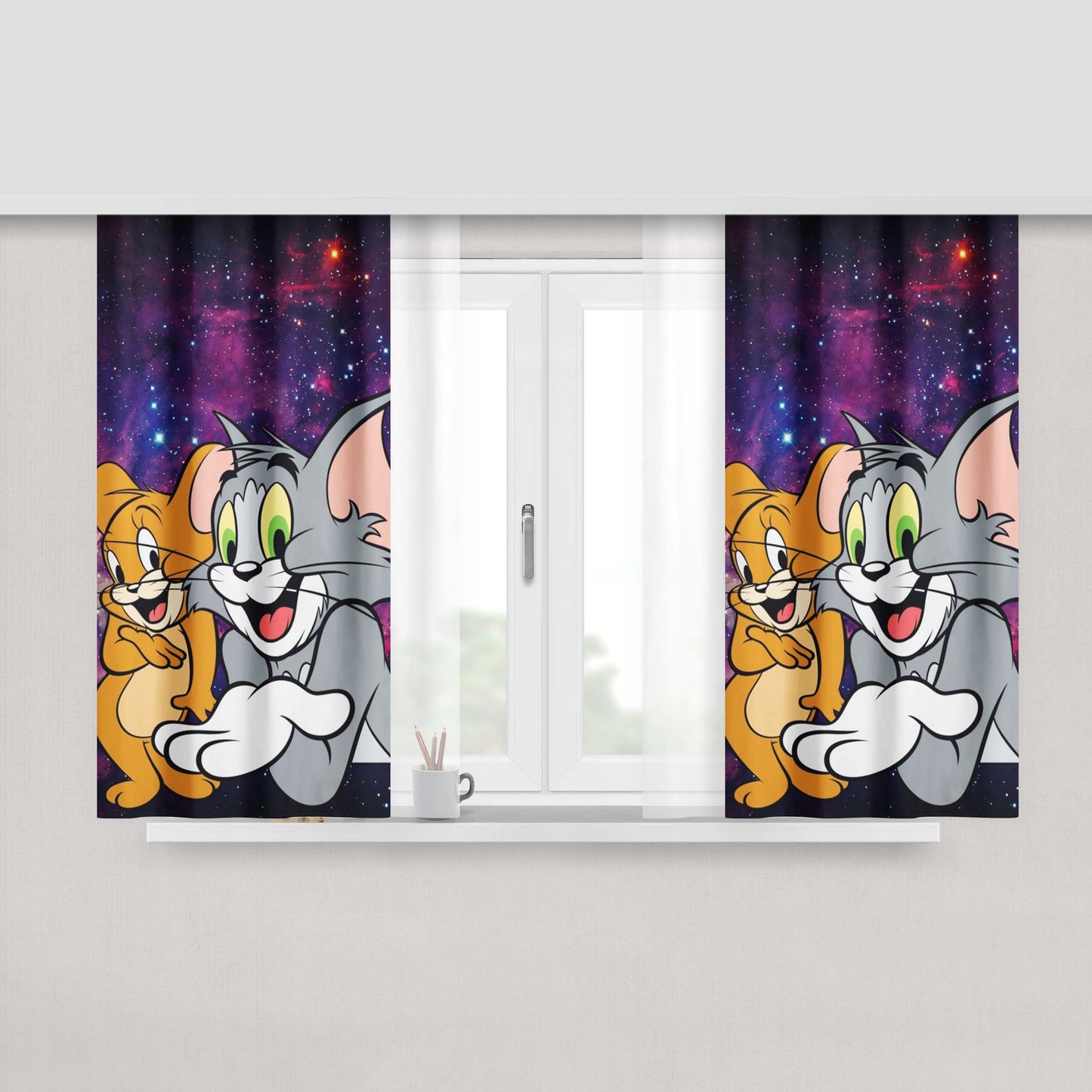 1976 Retro 70S Color Window Curtains