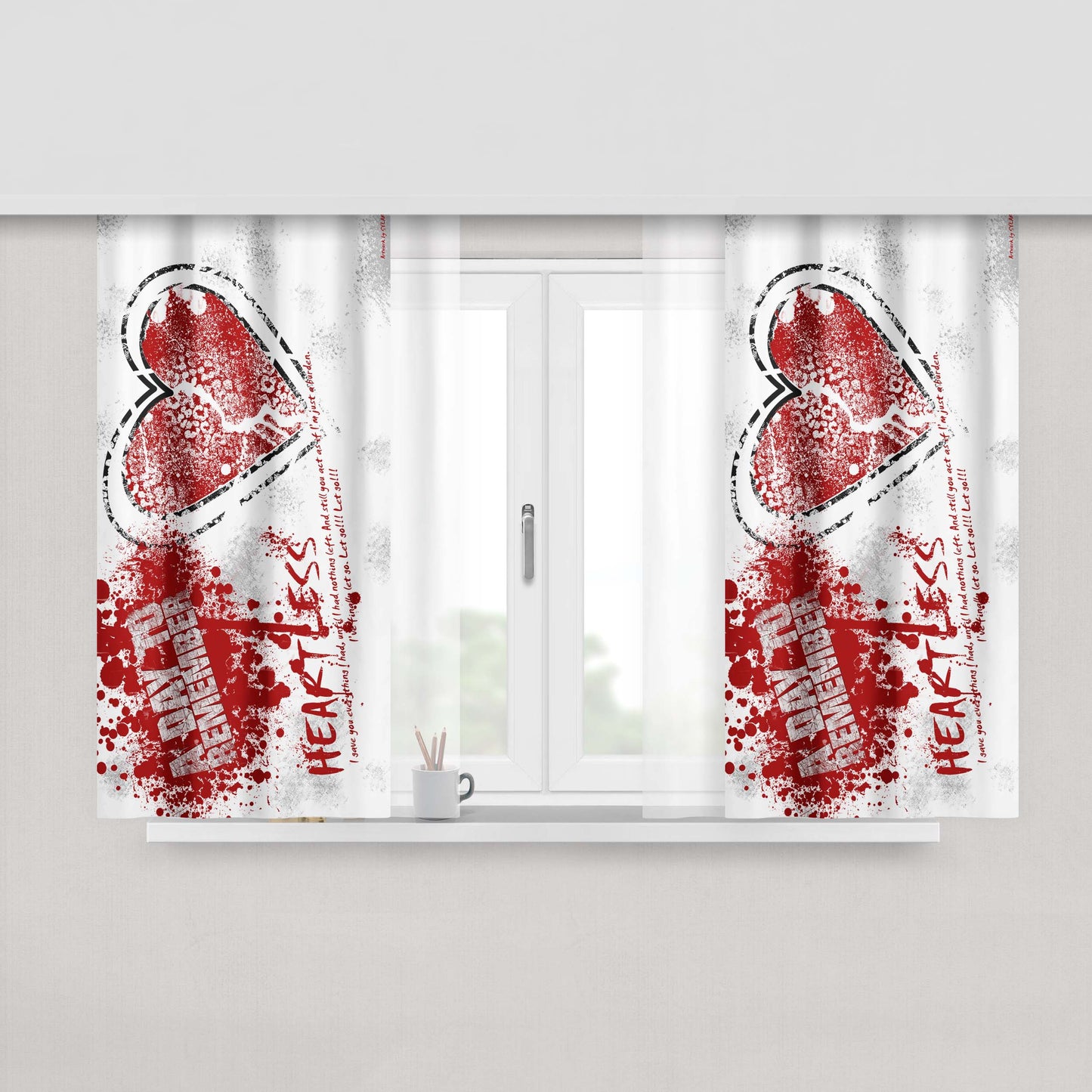 A Day To Remember Album Copy Fabric Window Curtains