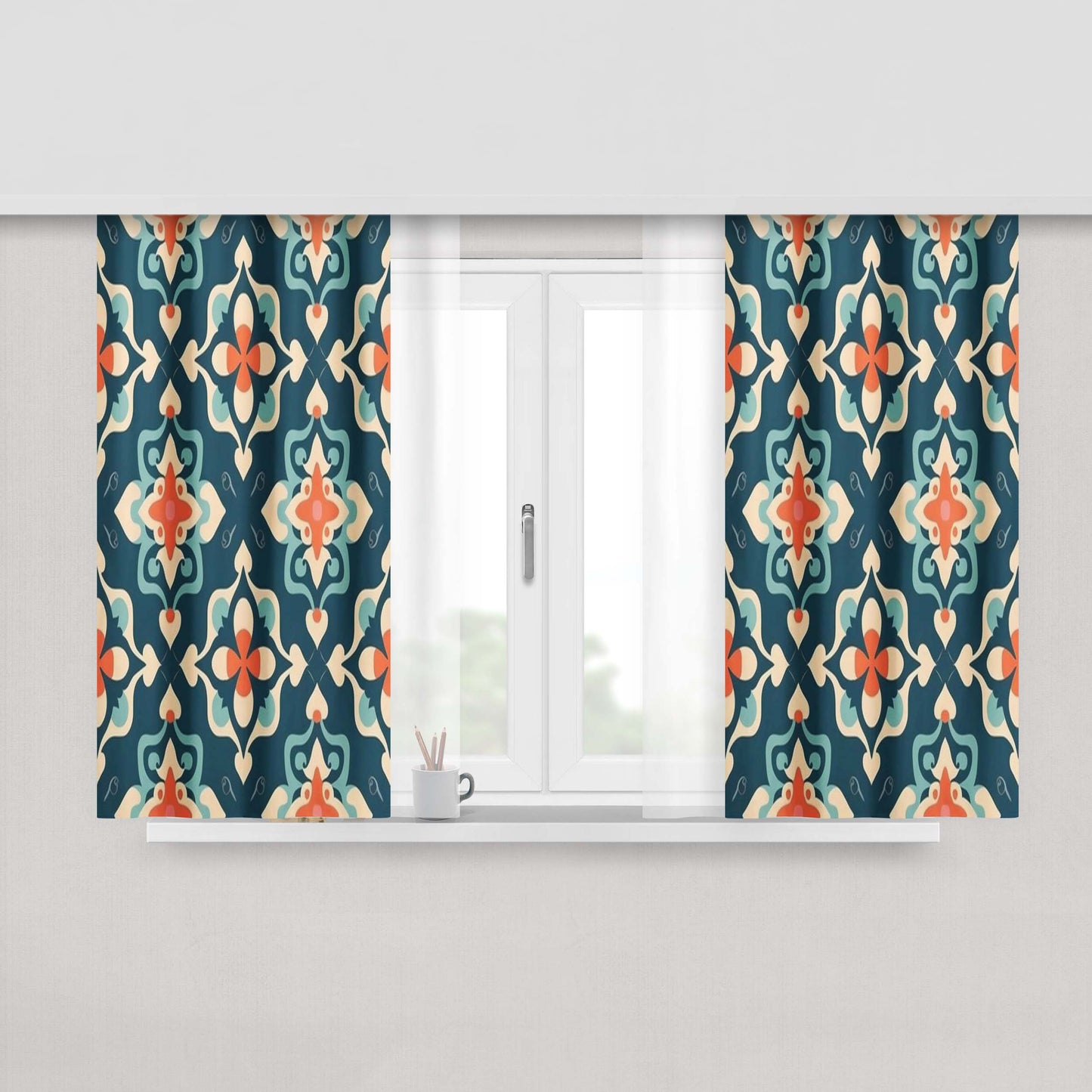 A New Class Of Super Hero Deadpool Fabric Window Curtains