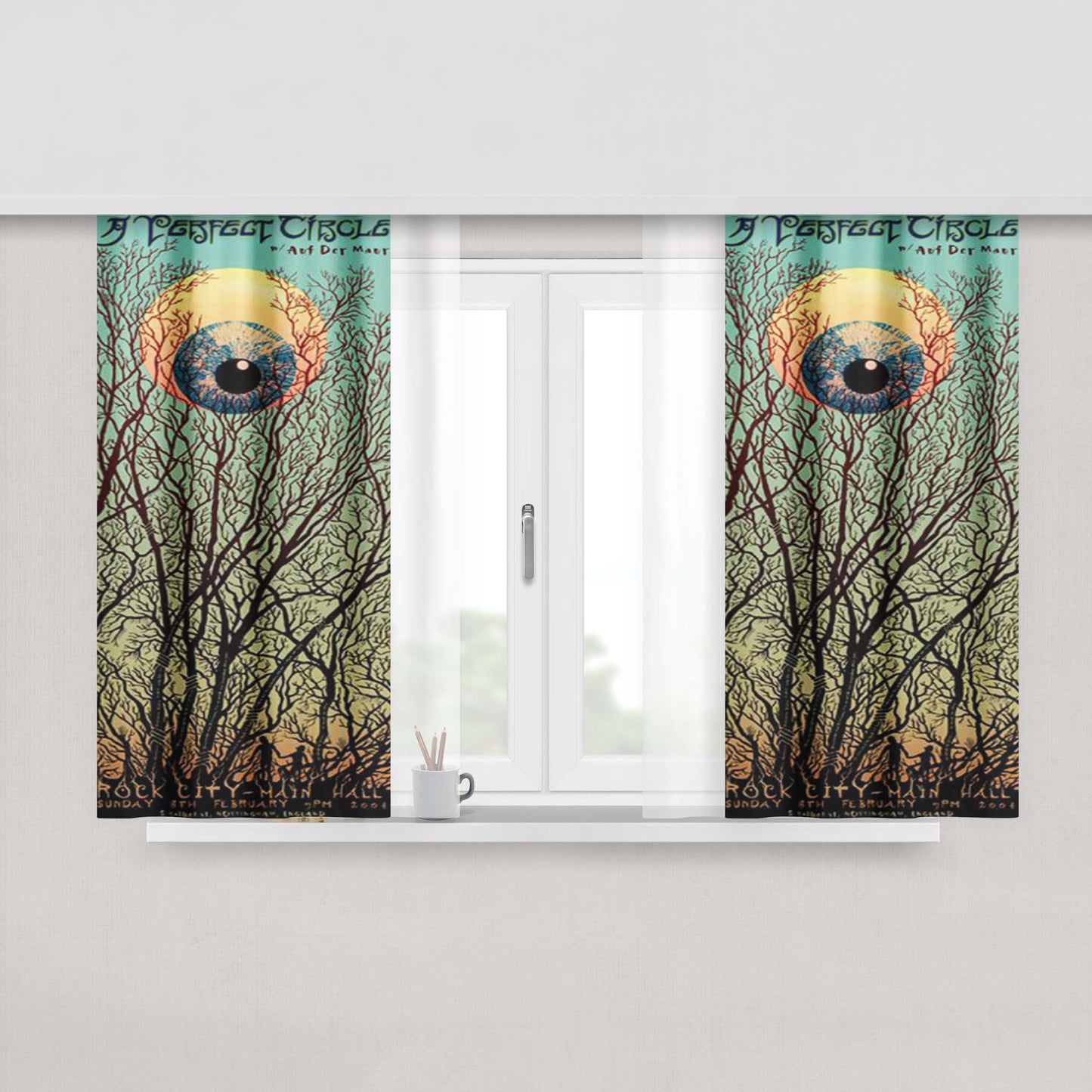 A One Or A Zero Fabric Window Curtains