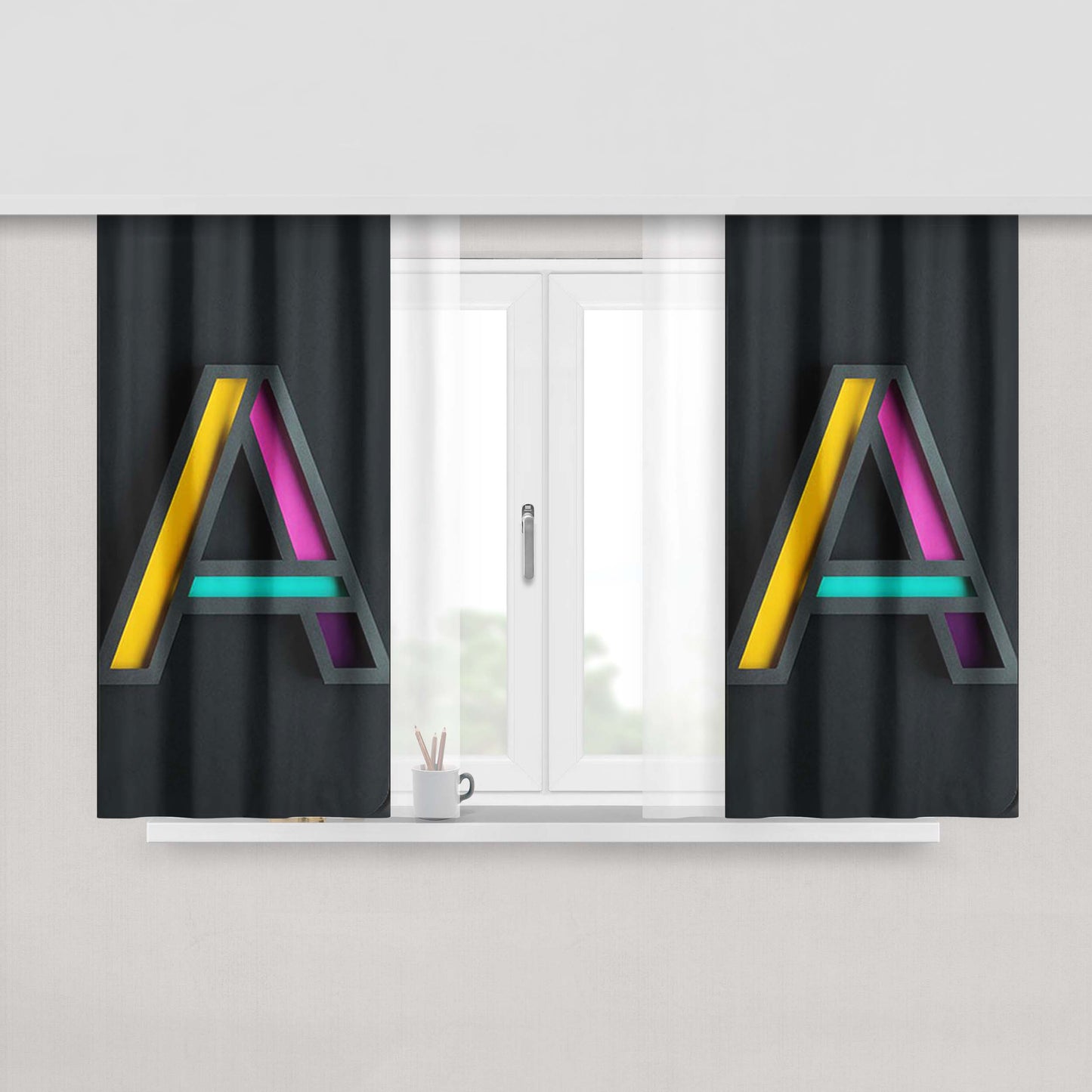 A Spot In The Woods Fabric Window Curtains