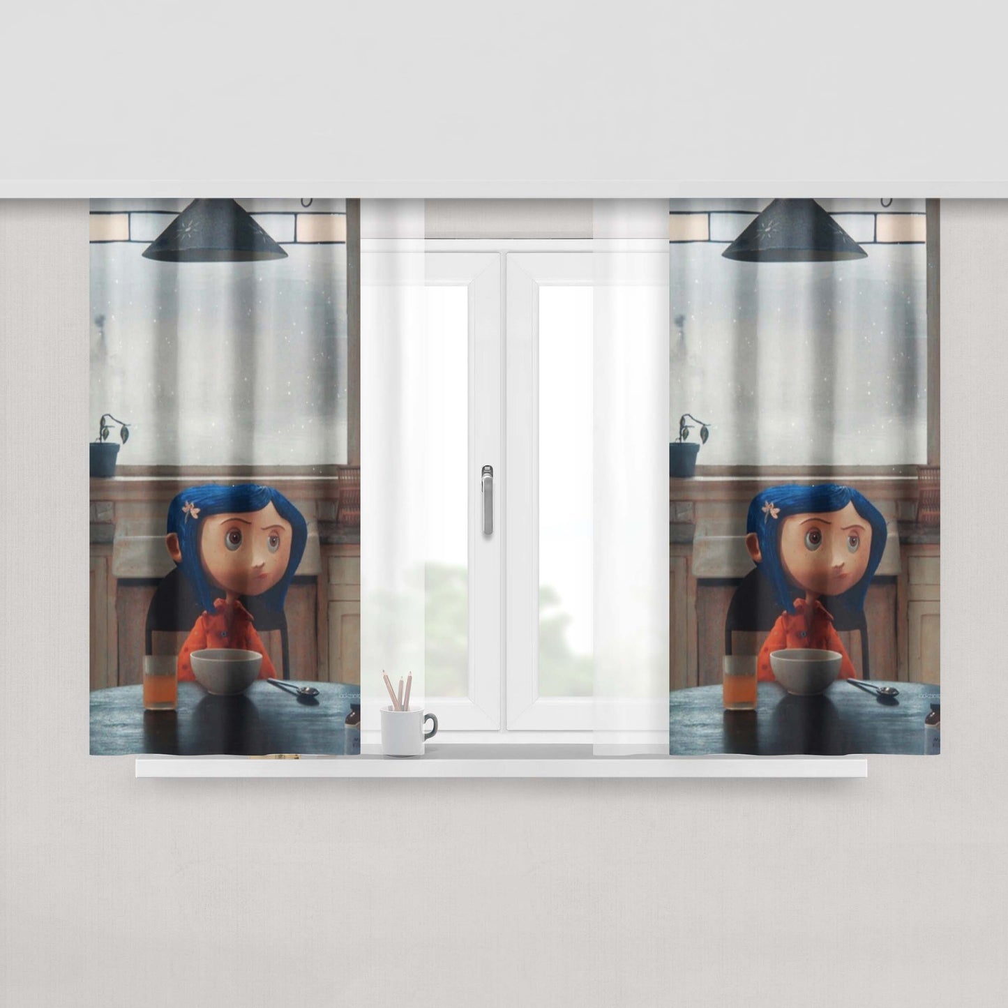 Abla Three Night Of Noise Fabric Window Curtains