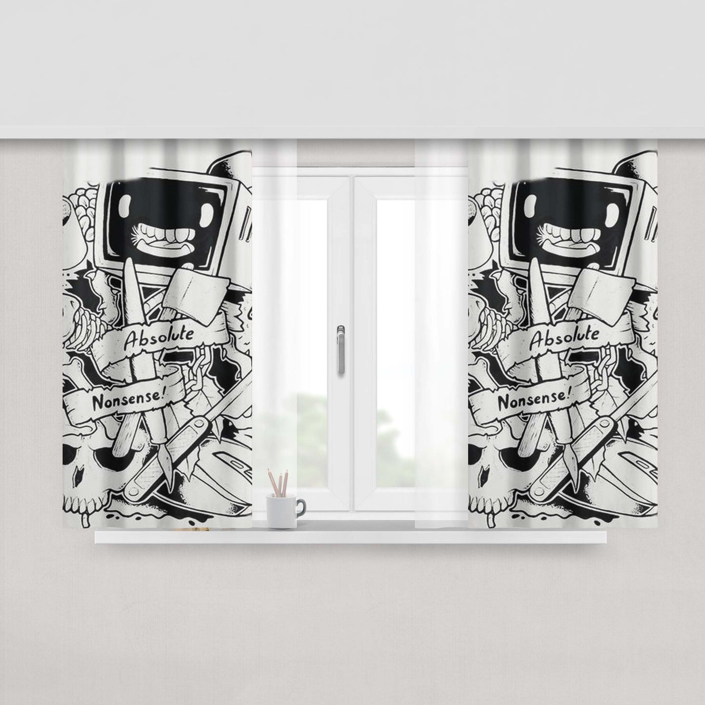 Absol Peach Skin Window Curtains