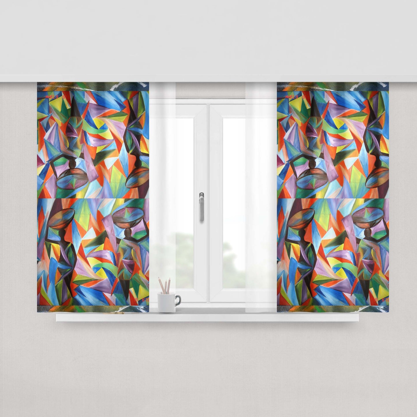 Abstarct Disney Fabric Window Curtains