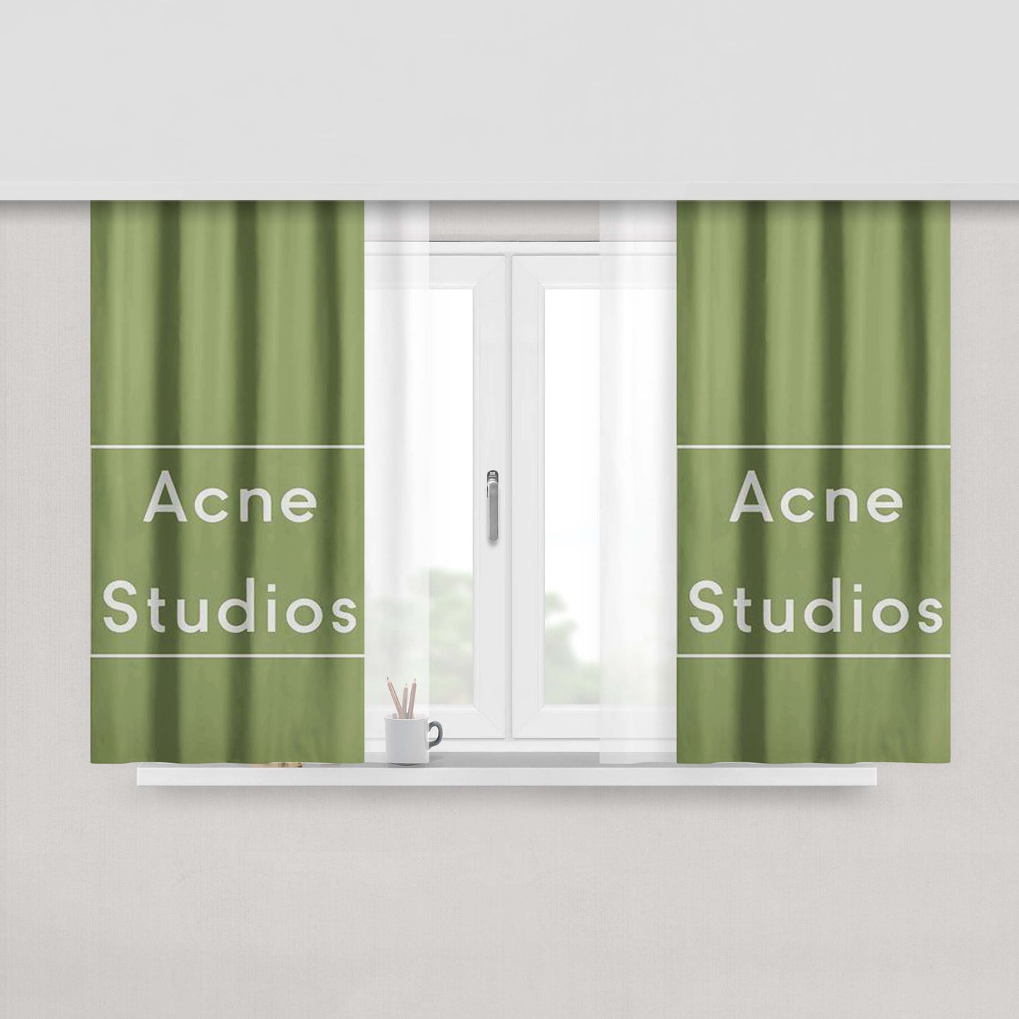 Acme Anvil Corporation Fabric Window Curtains