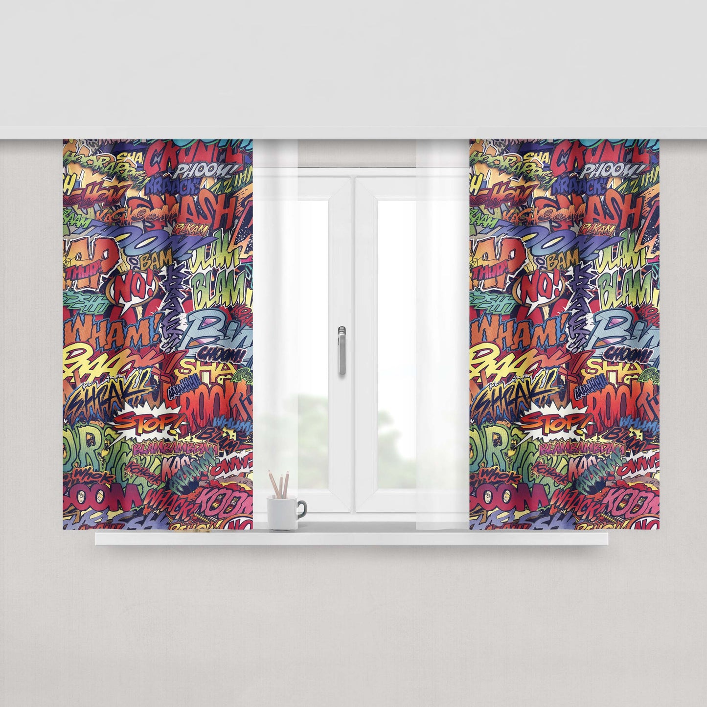 Act Like Lady Lift Like A Boss Funny Gym Fitness Quote Fabric Window Curtains