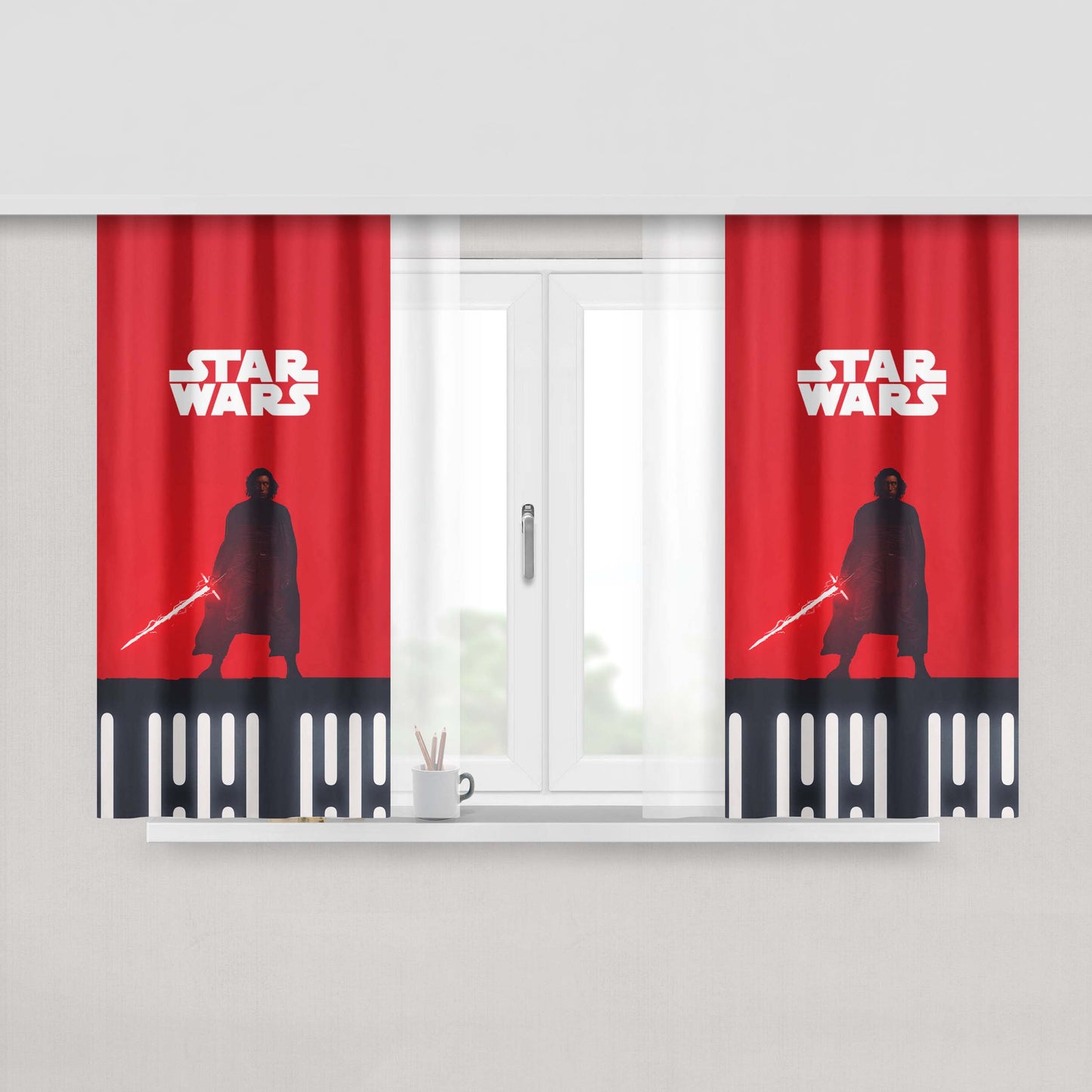 Adam Driver Hoodie Fabric Window Curtains