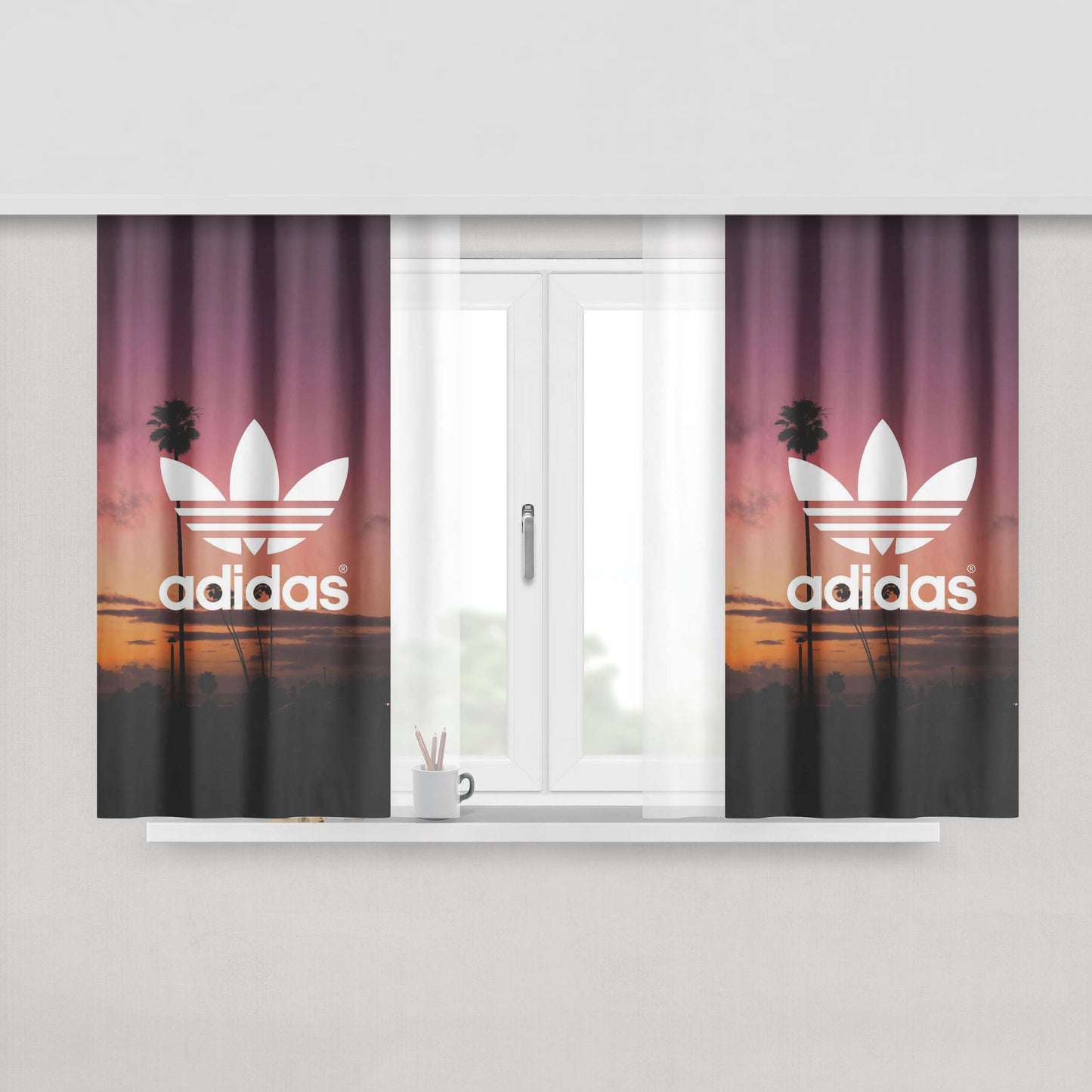 Adidas Afternoon Fabric Window Curtains