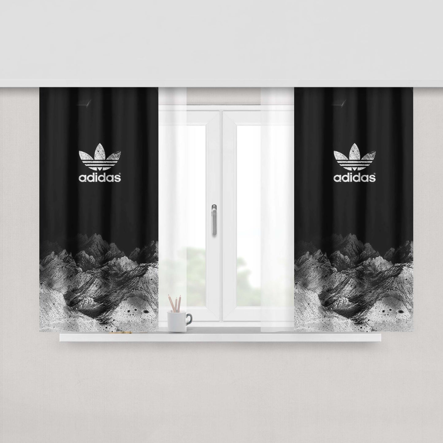 Adidas Football Fabric Window Curtains