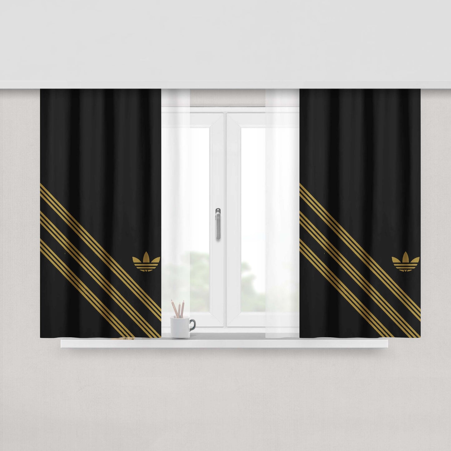 Adidas Glacier Fabric Window Curtains