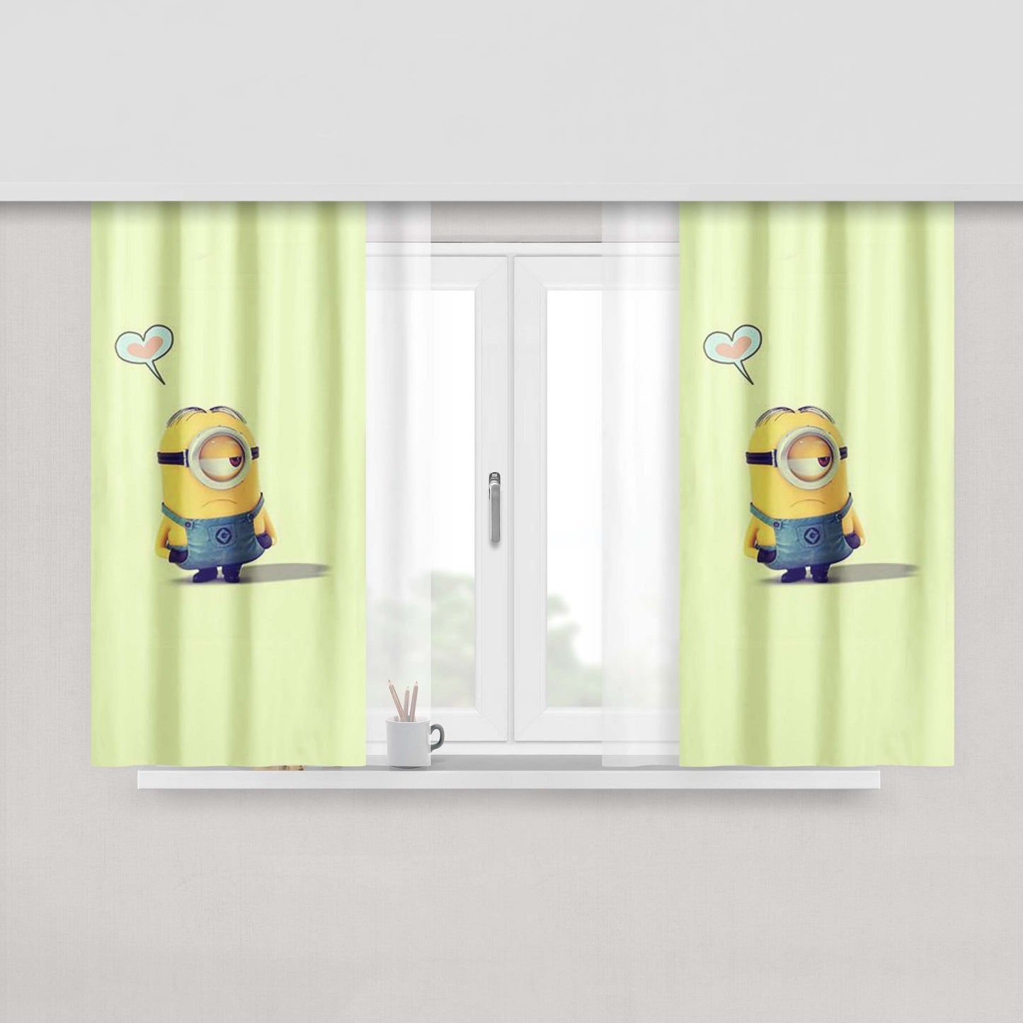 Adopt Foster Volunteer Donate Educate Fabric Window Curtains