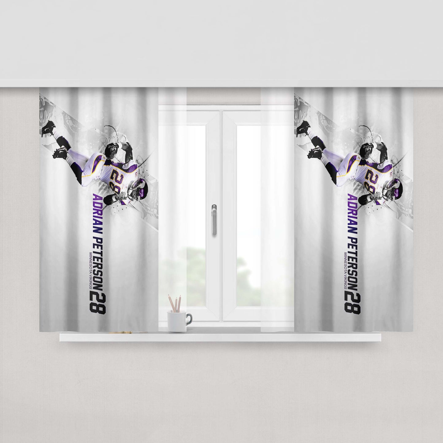 Adore Delano Party Fabric Window Curtains