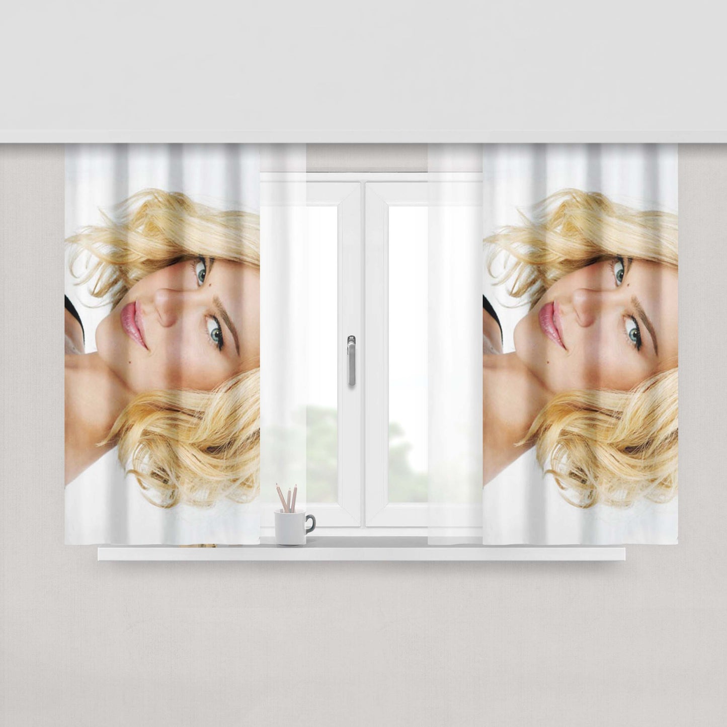 Adrianne Palicki Cute Fabric Window Curtains