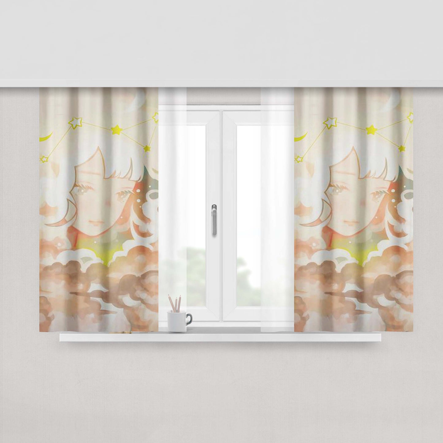 Adrianne Palicki Fabric Window Curtains