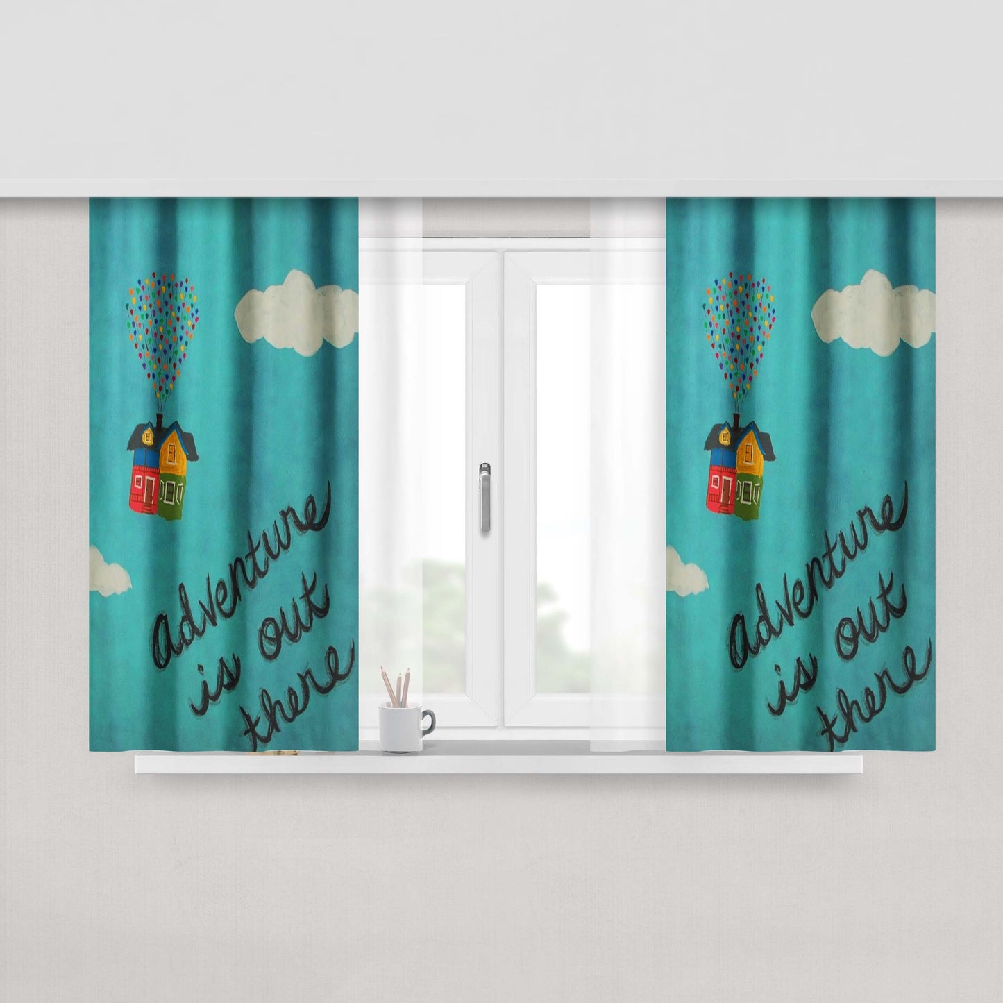 Adventure Is Still Out T Fabric Window Curtains