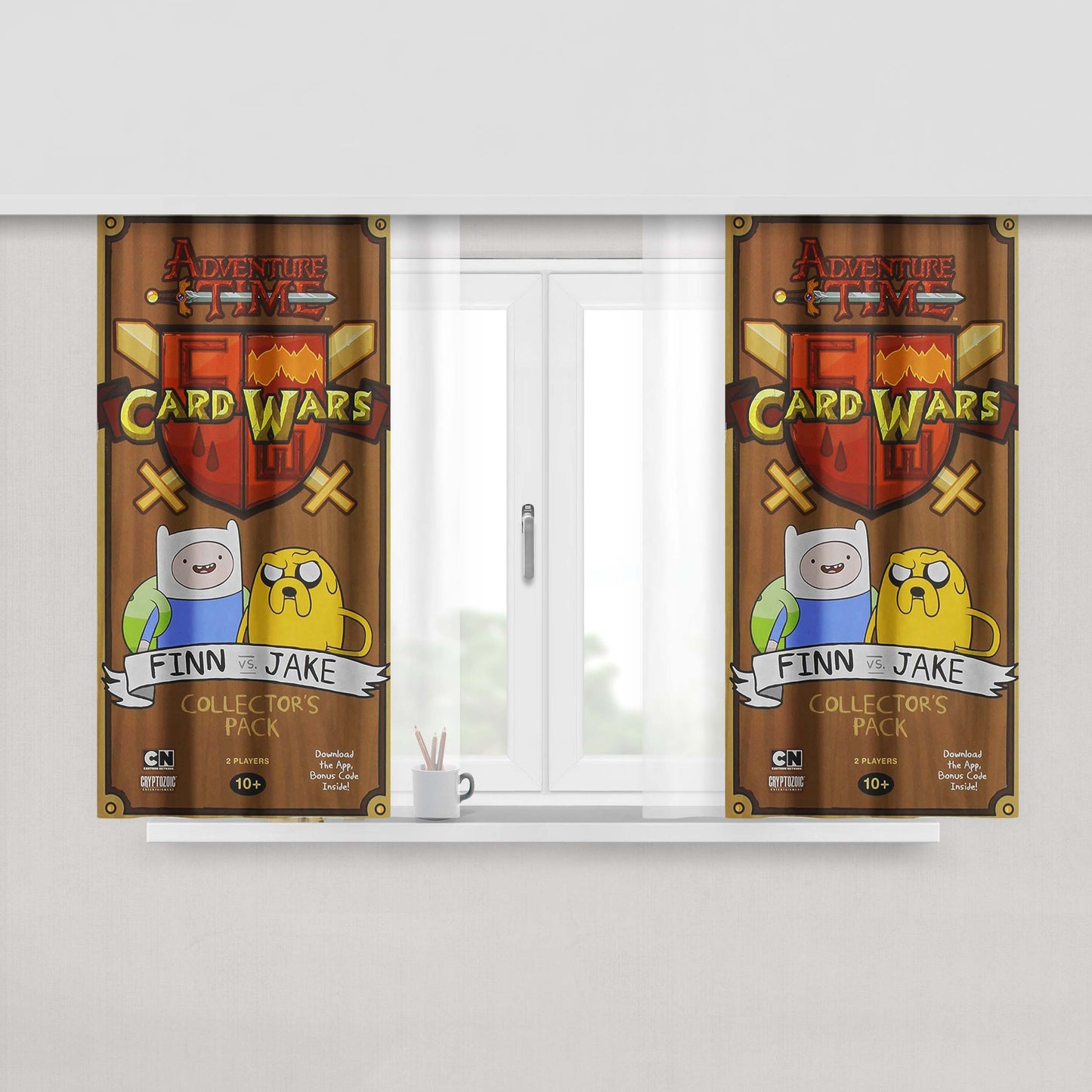 Adventure Time Camouflage Fabric Window Curtains