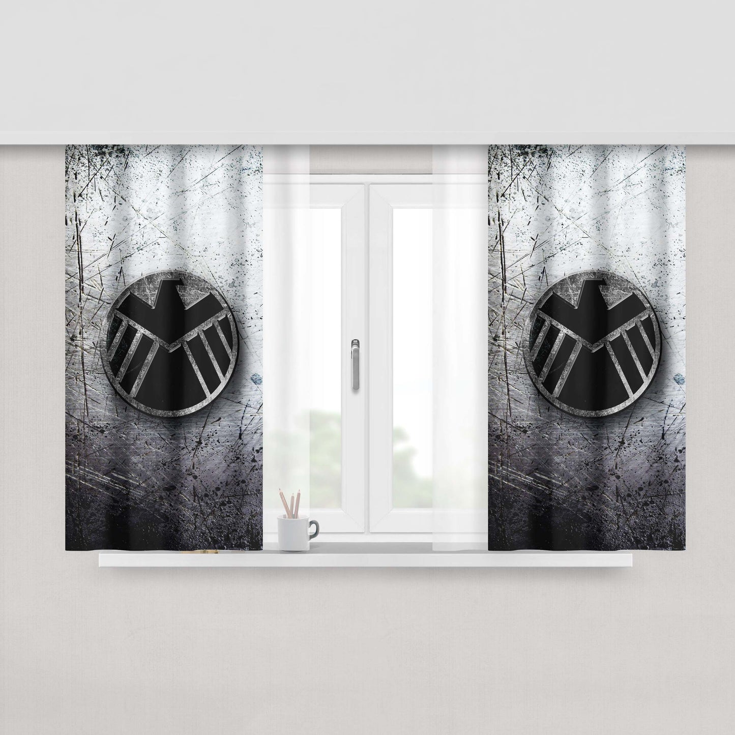 Agent Peggy Carter Fabric Window Curtains