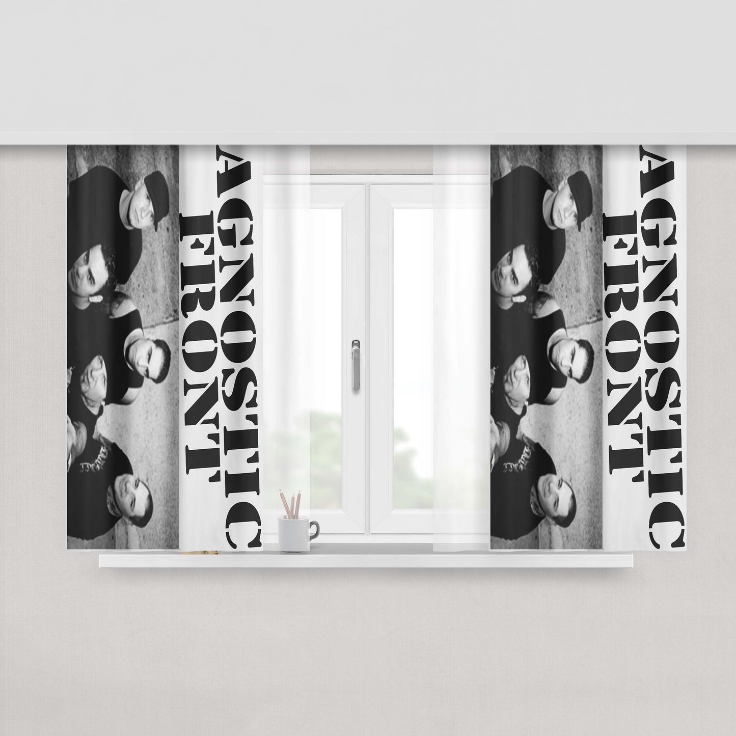 Agnez And Fluffy Fabric Window Curtains