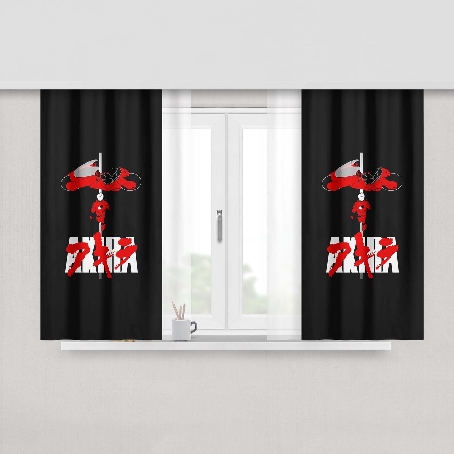 Akira Anime Star Wallpaper Fabric Window Curtains