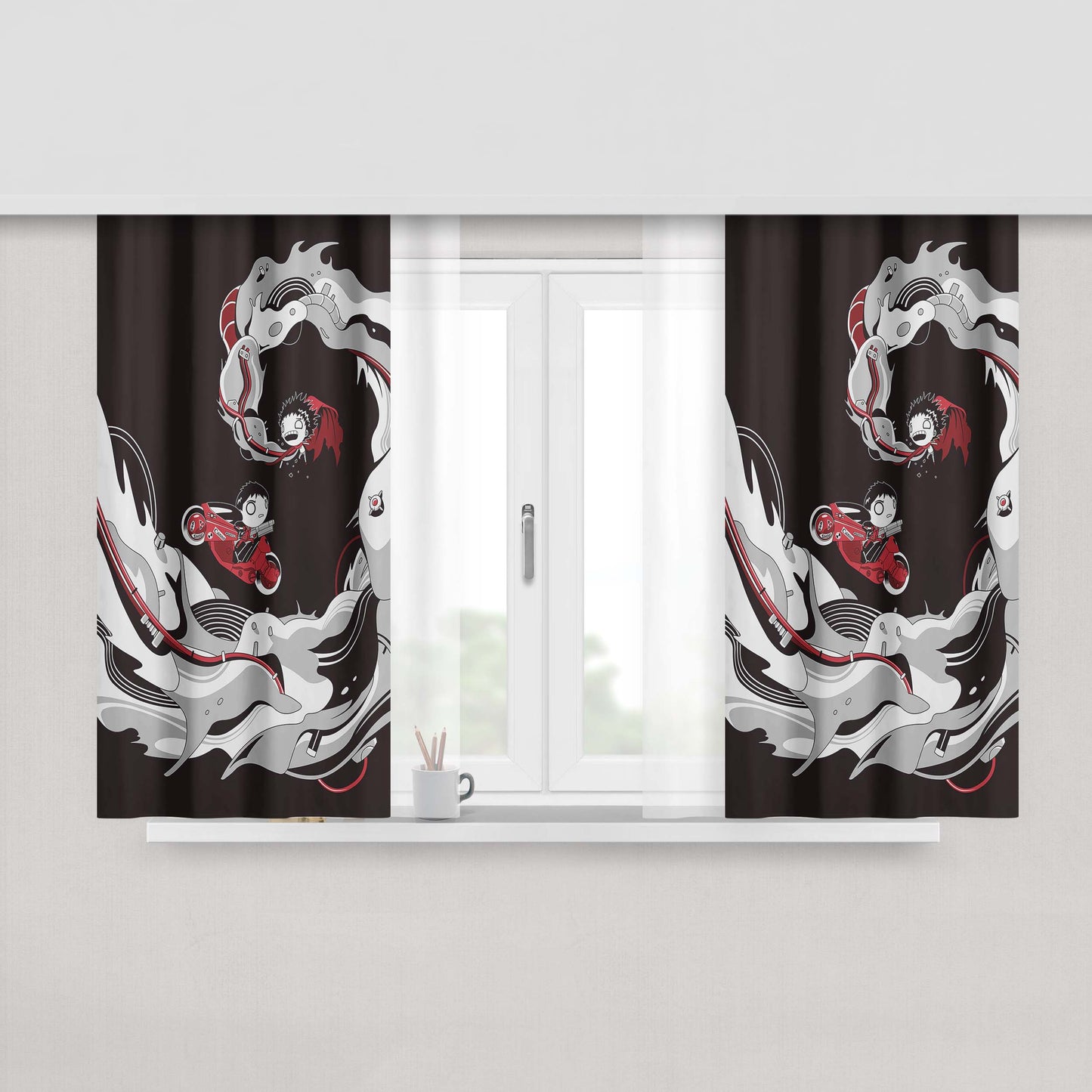 Akira Capsule Gang Fabric Window Curtains