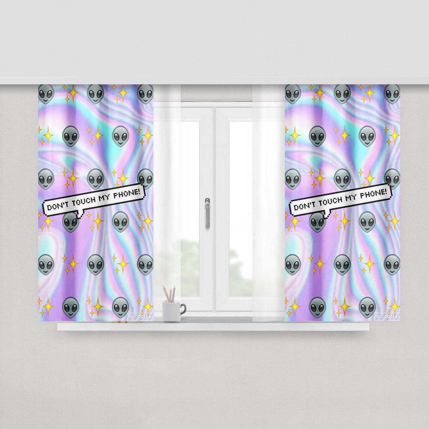 Alien Covenant Peach Skin Window Curtains