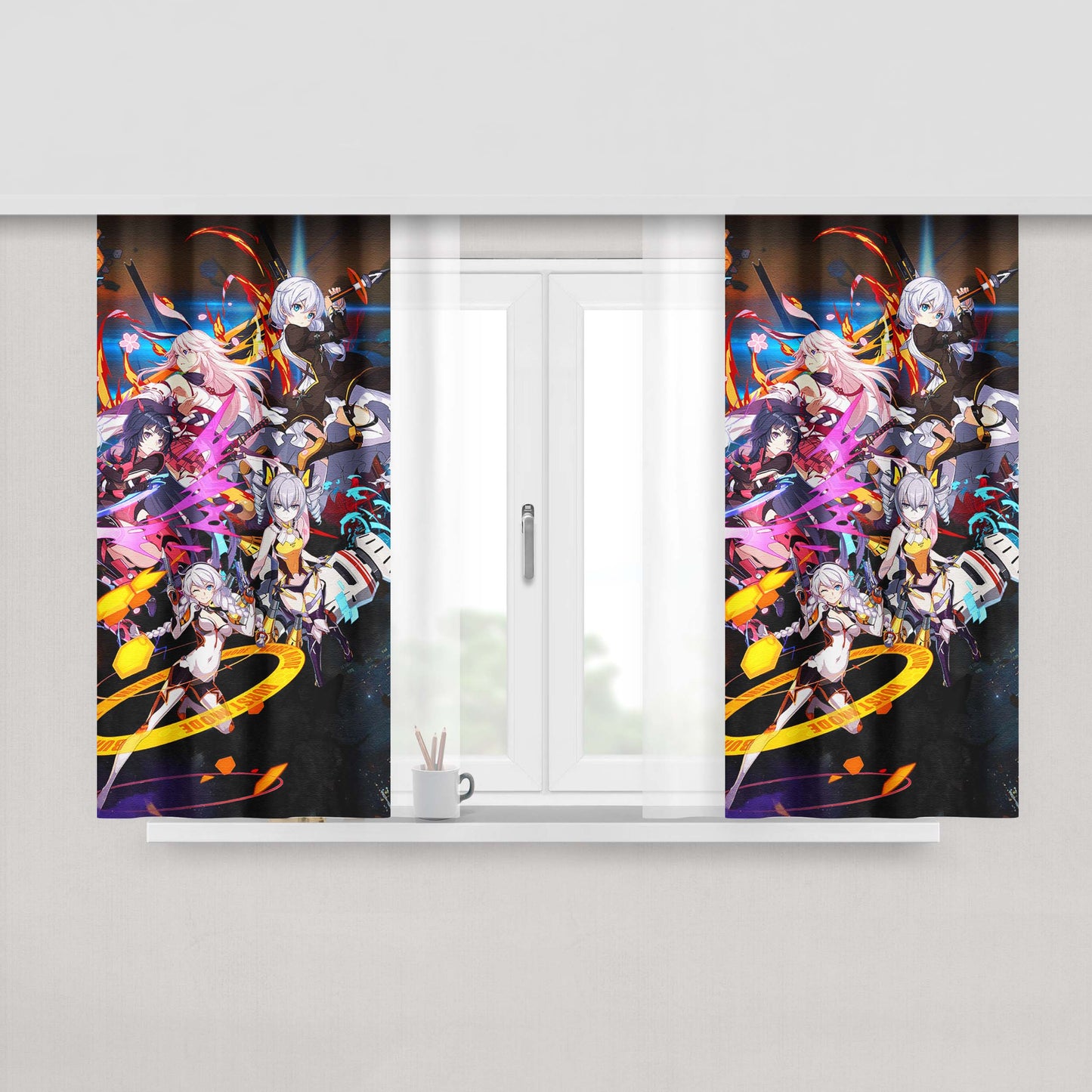 All Characters Fornite Season 9 Peach Skin Window Curtains