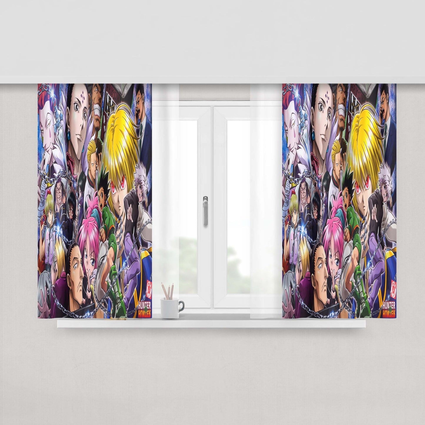 All Characters Hunter X Hunter Wallpaper Peach Skin Window Curtains