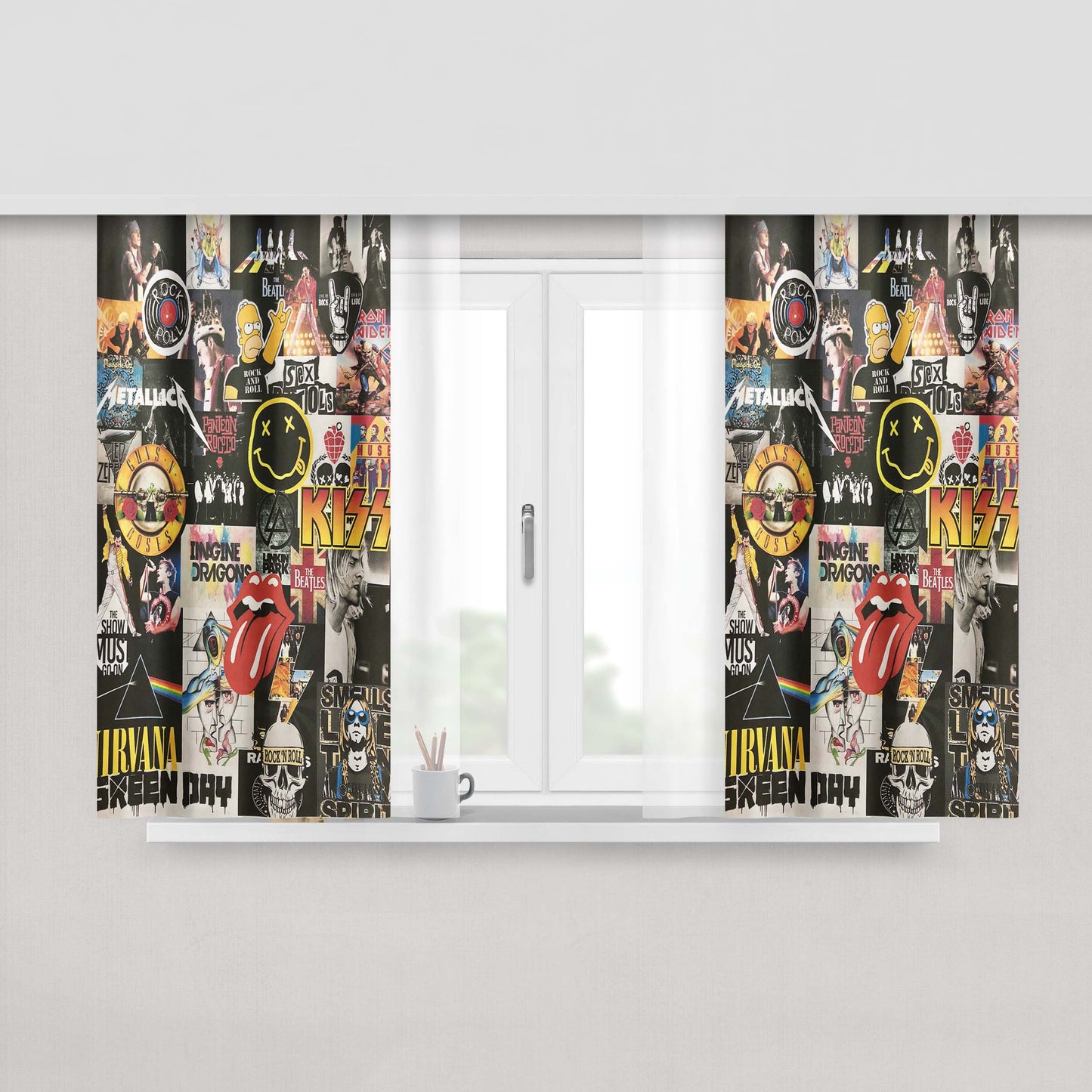 All Princesses Vogue Magazine Peach Skin Window Curtains