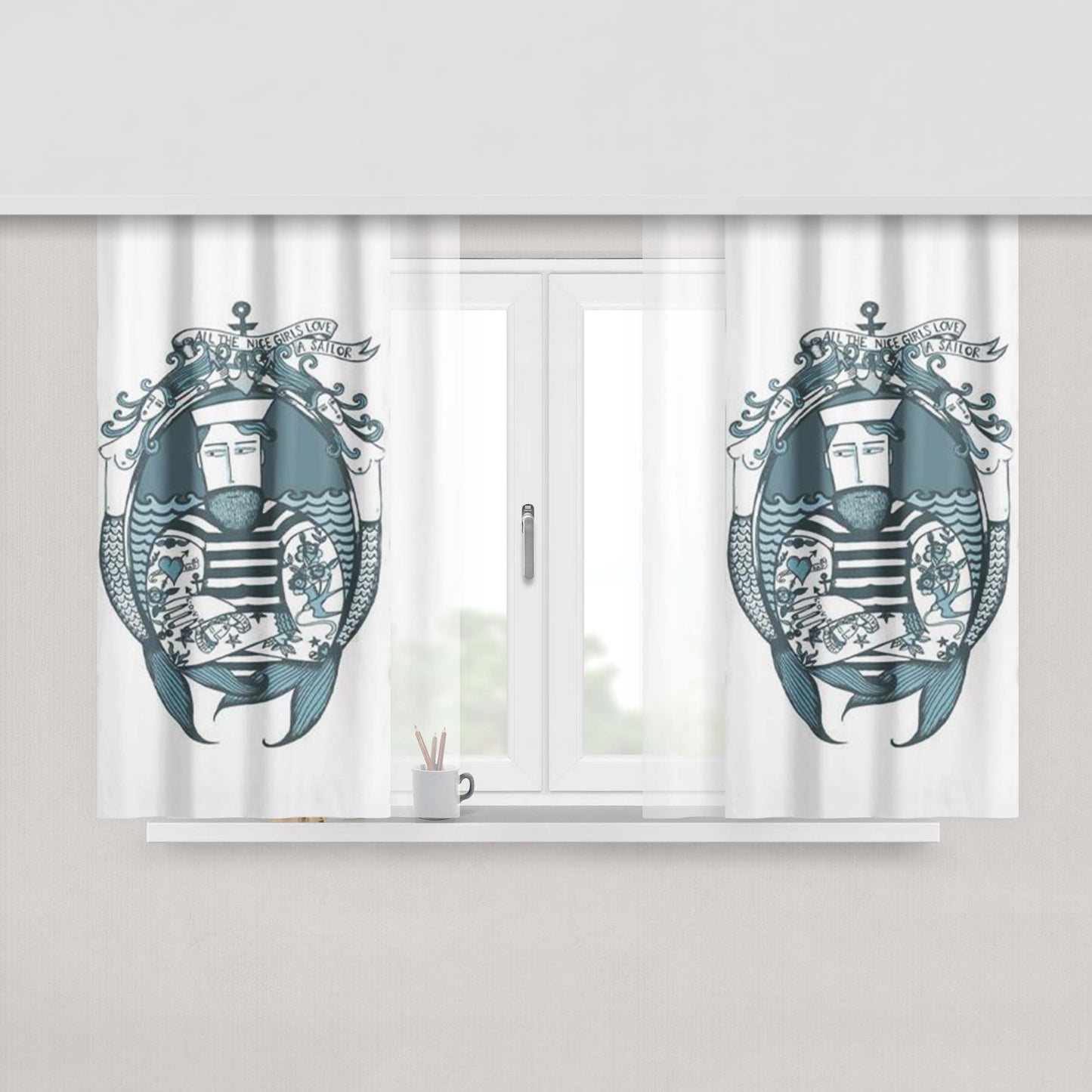 All The Love Peach Skin Window Curtains