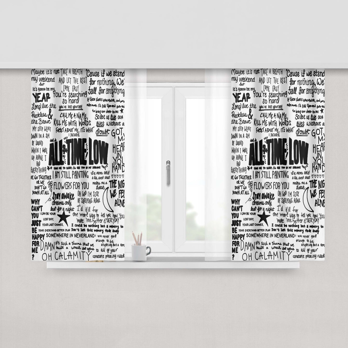 All Time Low Minion Peach Skin Window Curtains