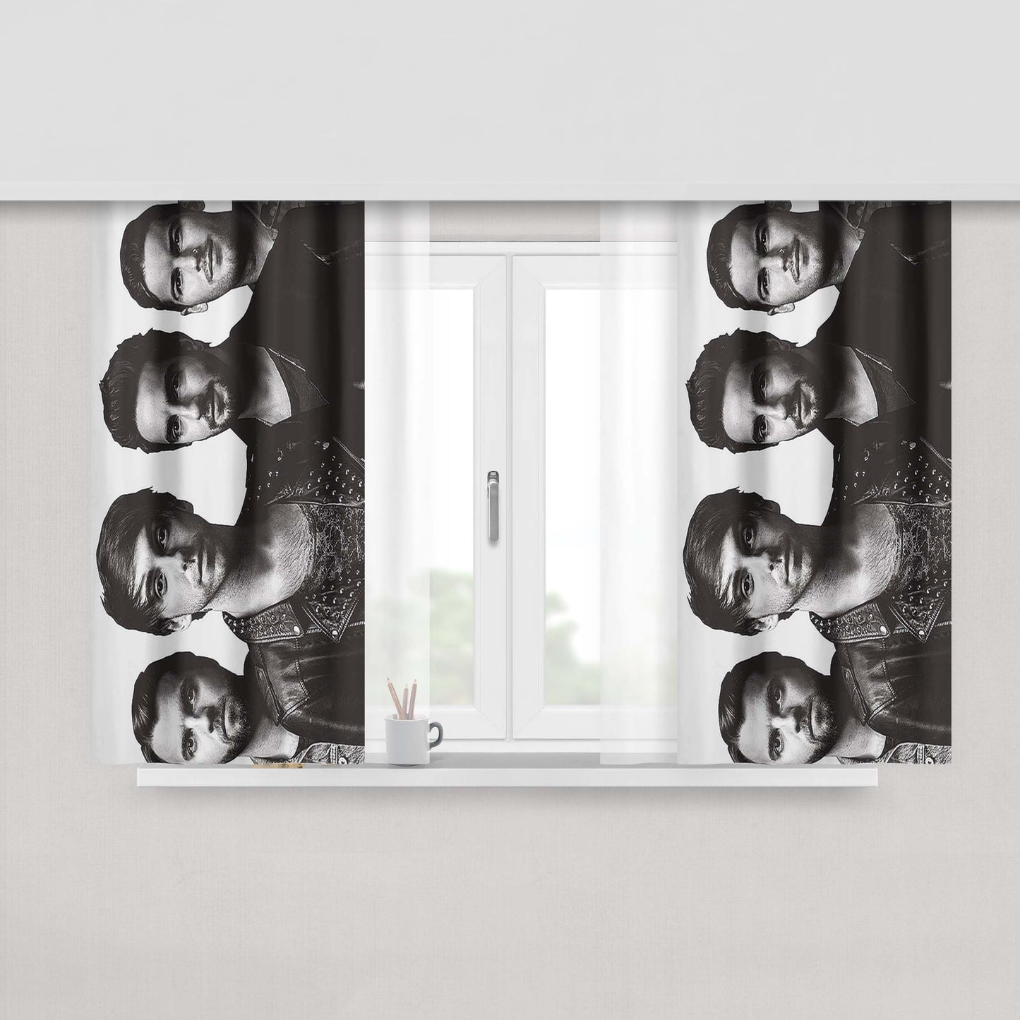 All Time Low Young Renegades Octopus Peach Skin Window Curtains