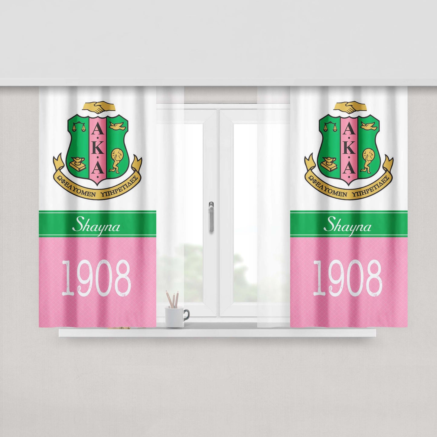 Alpha Gorilla King Kong Peach Skin Window Curtains