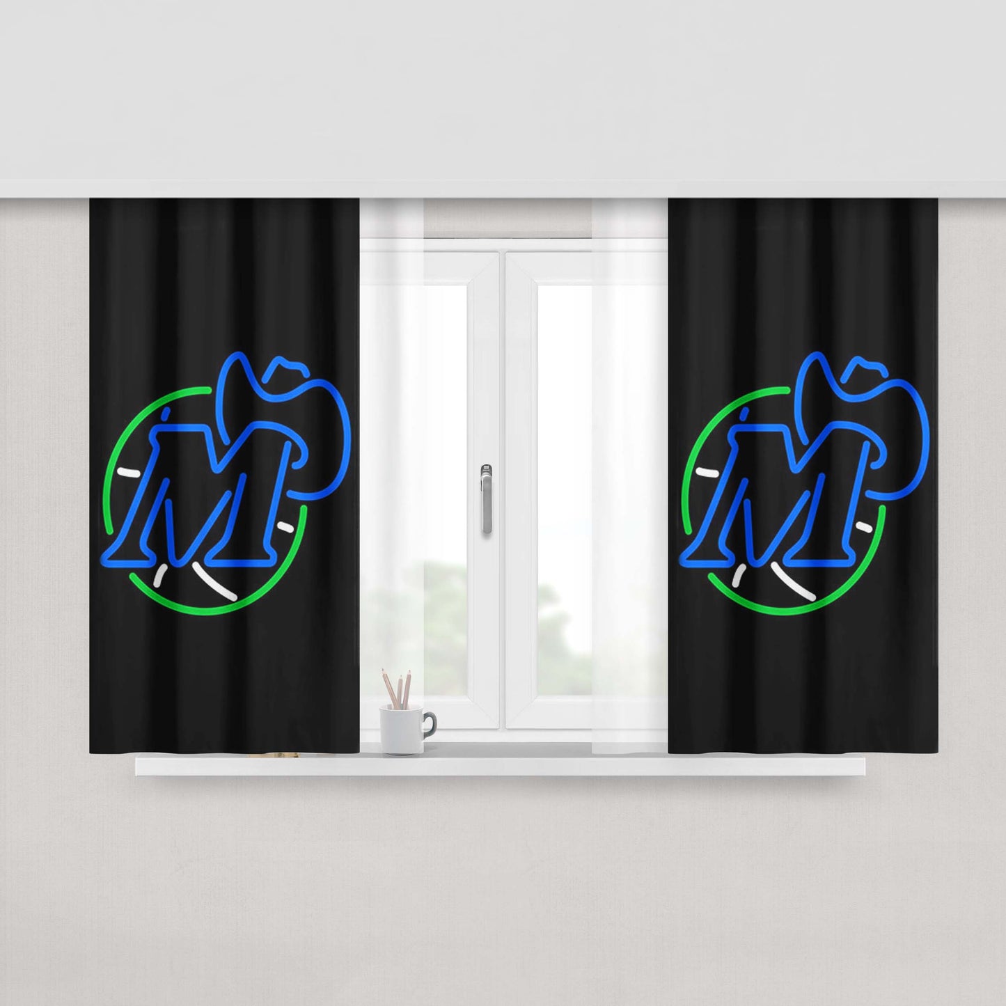 Alter Bridge Rock Logo Peach Skin Window Curtains